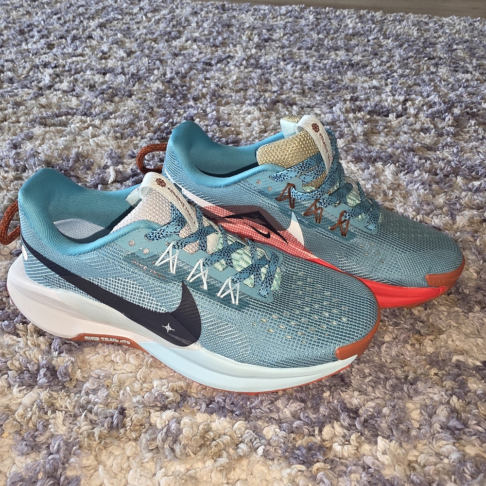 Nike Teal and Coral Athletic Sneakers